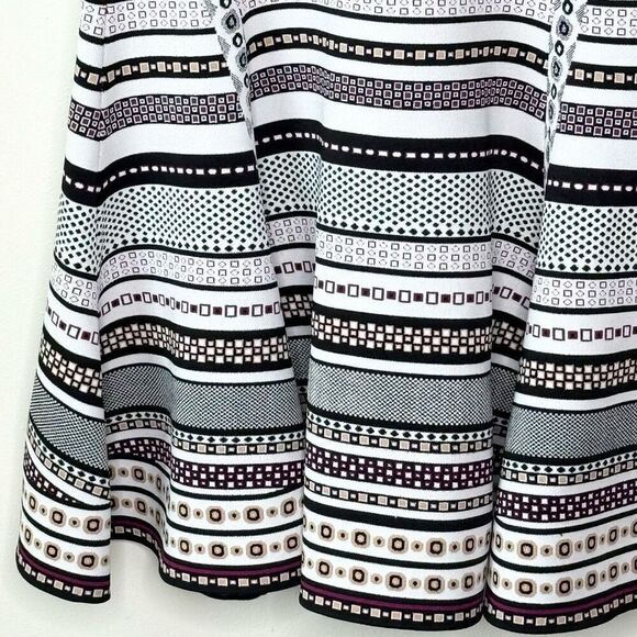 Diane Von Furstenberg DVF ELEANOR Jacquard A Line Dress Banded Dot - Women’s US - Picture 6 of 12